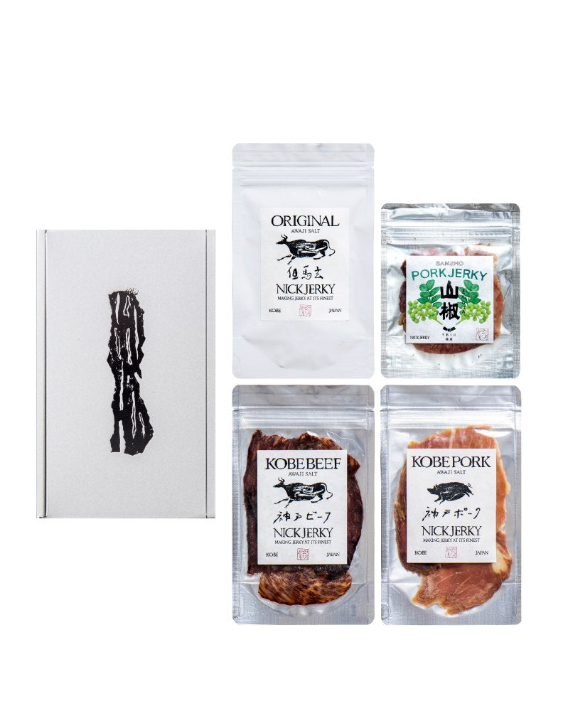 【NICK JERKY】 無添加熟成肉ジャーキー4種セット