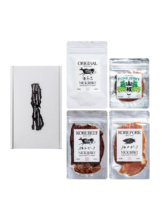 【NICK JERKY】 無添加熟成肉ジャーキー4種セット