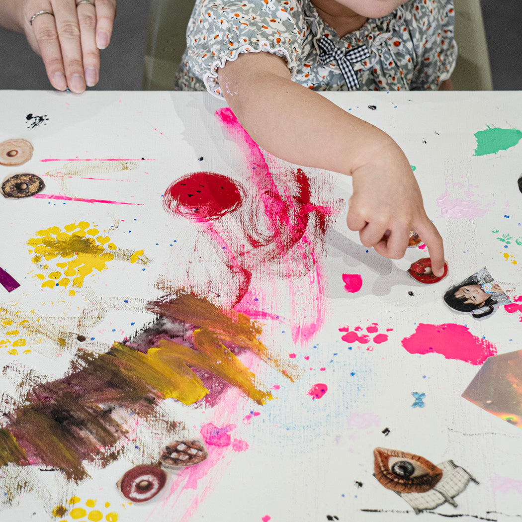 5/3(金・祝)アートワークショップ『ふたりで抽象画。Abstract painting with parent and child』