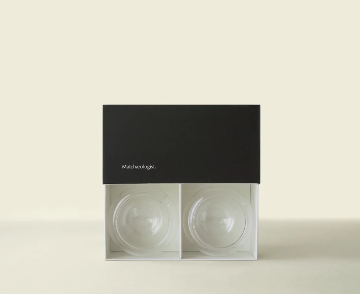 【Matchaeologist】Twin Cloud Glass Chawan Set