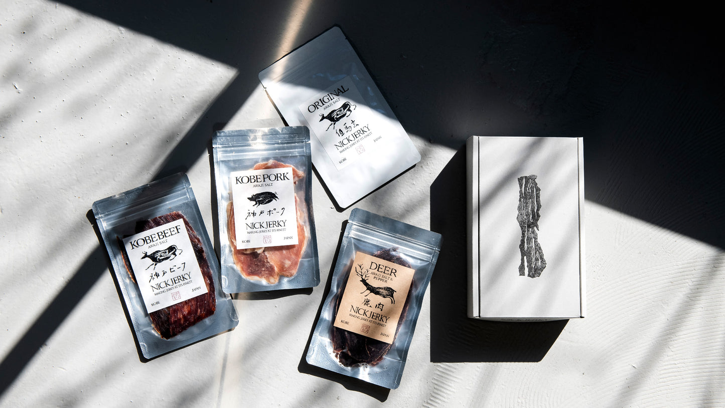 【NICK JERKY】 無添加熟成肉ジャーキー4種セット