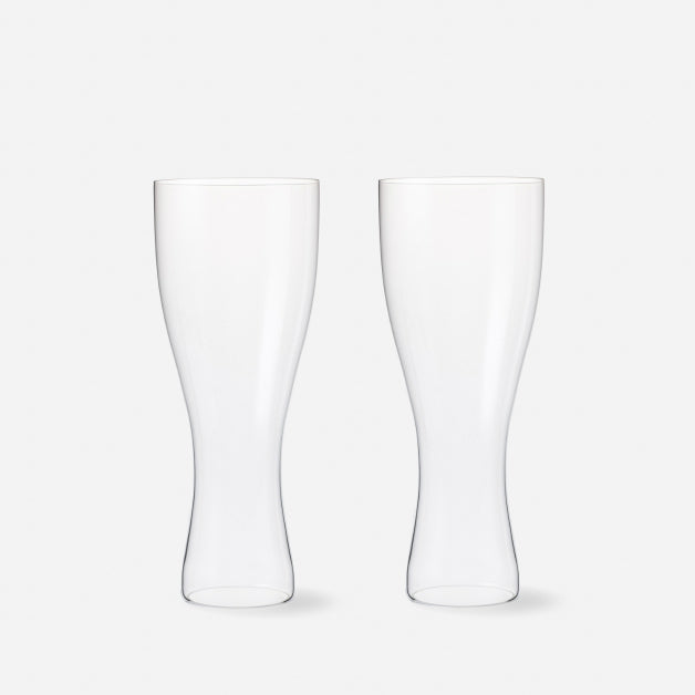 【引き算の造形美】 松徳硝子 うすはり ビールグラス 鼓 木箱2P