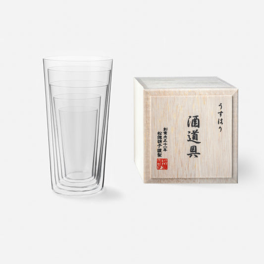 【引き算の造形美】 松徳硝子 うすはり 酒道具