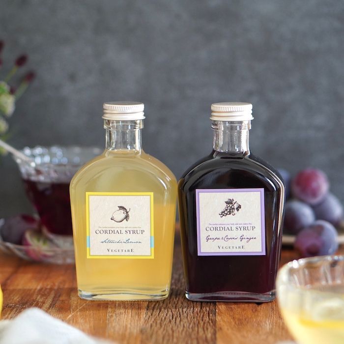 【VEGETARE】コーディアルシロップ　葡萄カシスジンジャー
