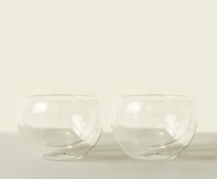 【Matchaeologist】Twin Cloud Glass Chawan Set