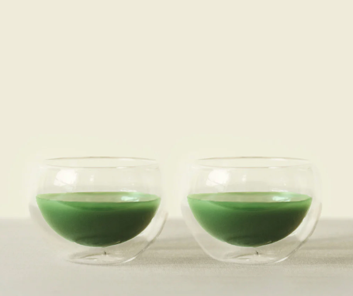 【Matchaeologist】Twin Cloud Glass Chawan Set