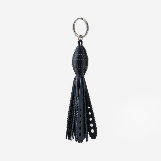 【手のひらサイズの上質レザー】COMETA KEYRING BLACK