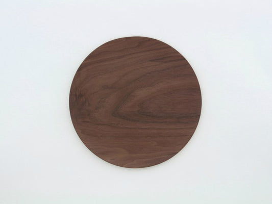 【アウトドアでも使える木製食器】GOLD CRAFT　Natural Plywood Dish Round  L walnut