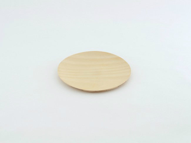 【アウトドアでも使える木製食器】GOLD CRAFT　Natural Plywood Dish Round M shinanoki