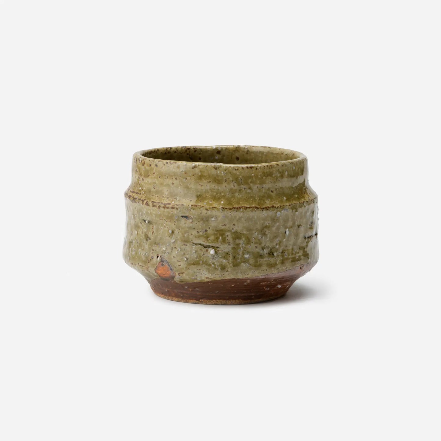 【満願寺窯】焼酎カップ（フリーカップ）よもぎ/栗釉薬