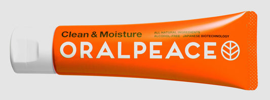 【飲み込んでも安心な歯みがき】ORAL PEACE　クリーンアンドモイスチュア　オレンジ　
